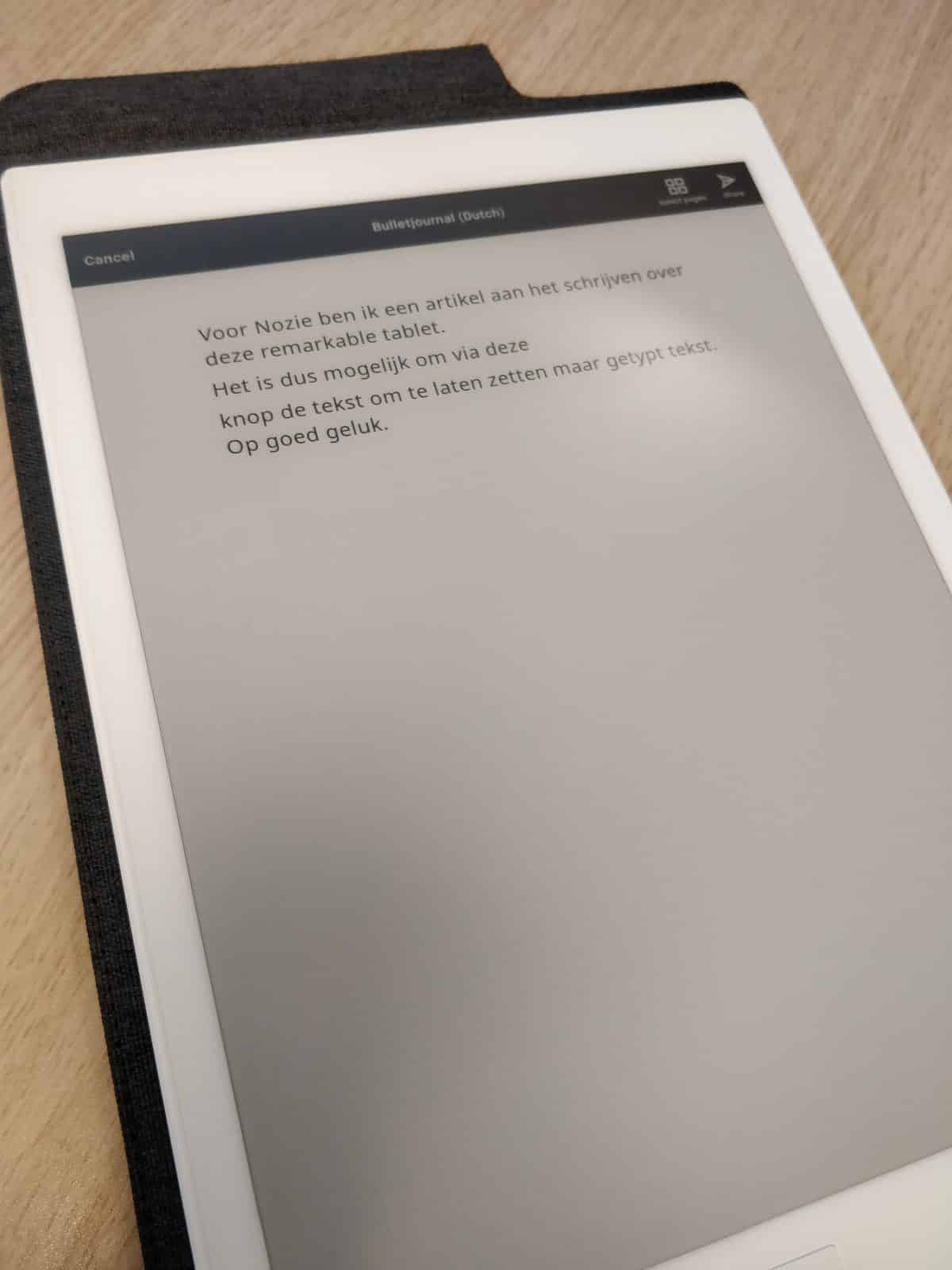 Schrijven Op Digital Paper Met De Remarkable Tablet